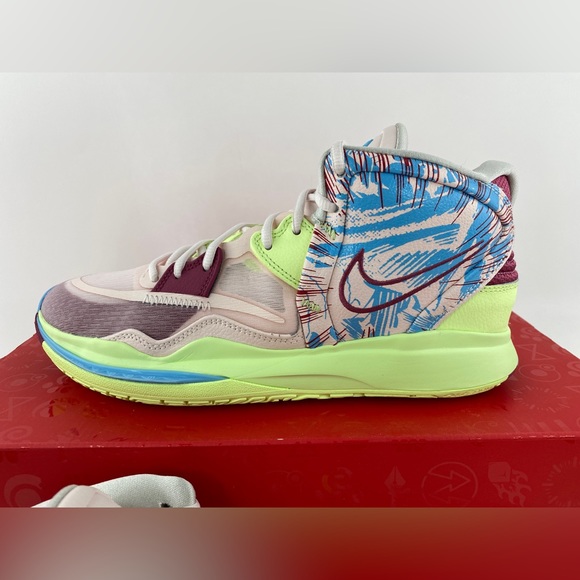 Nike Kyrie Infinity 1 World 1 People Men's Basketball Shoes Sneakers Green Pink - Picture 4 of 12